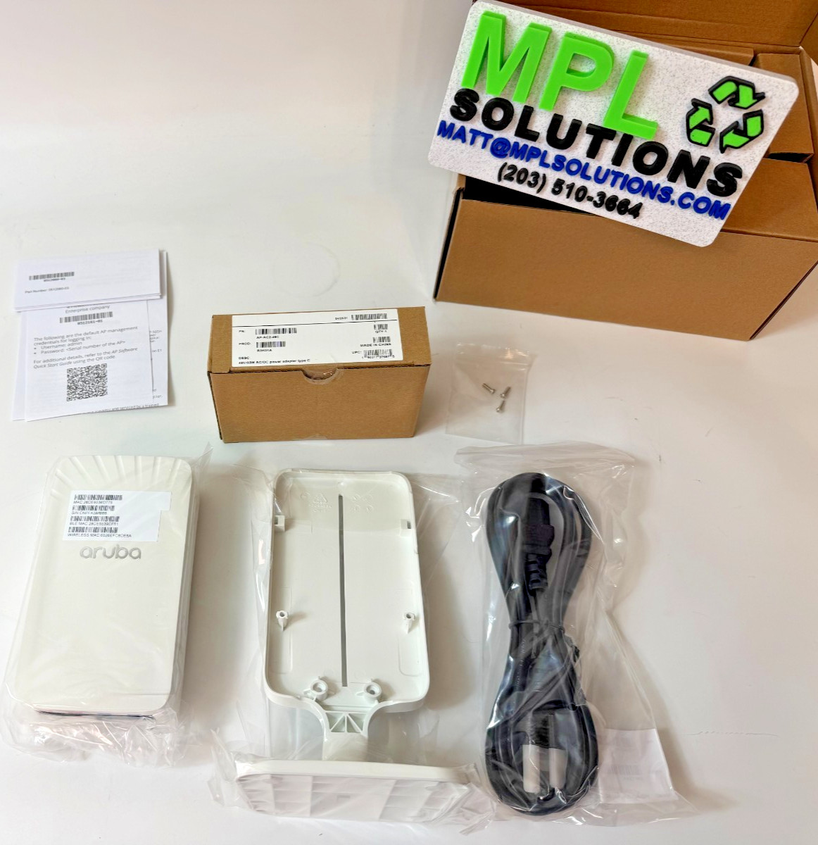 R3V57A APINH505 HPE Aruba AP-505HR (US) Bundle Remote Wireless Access Point NEW!