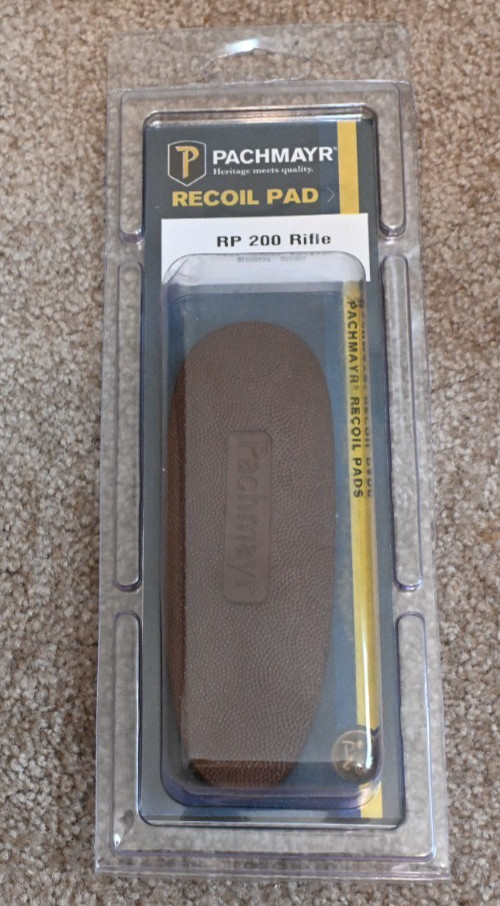 Pachmayr RP200 Rifle Recoil Pad Brown Stipple White-Line .50" Thick NIP