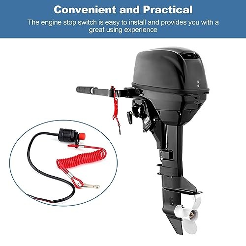 Engine Stop Switch, Boat Kill Switch Lanyard, Motorcycle Outboard Emergency