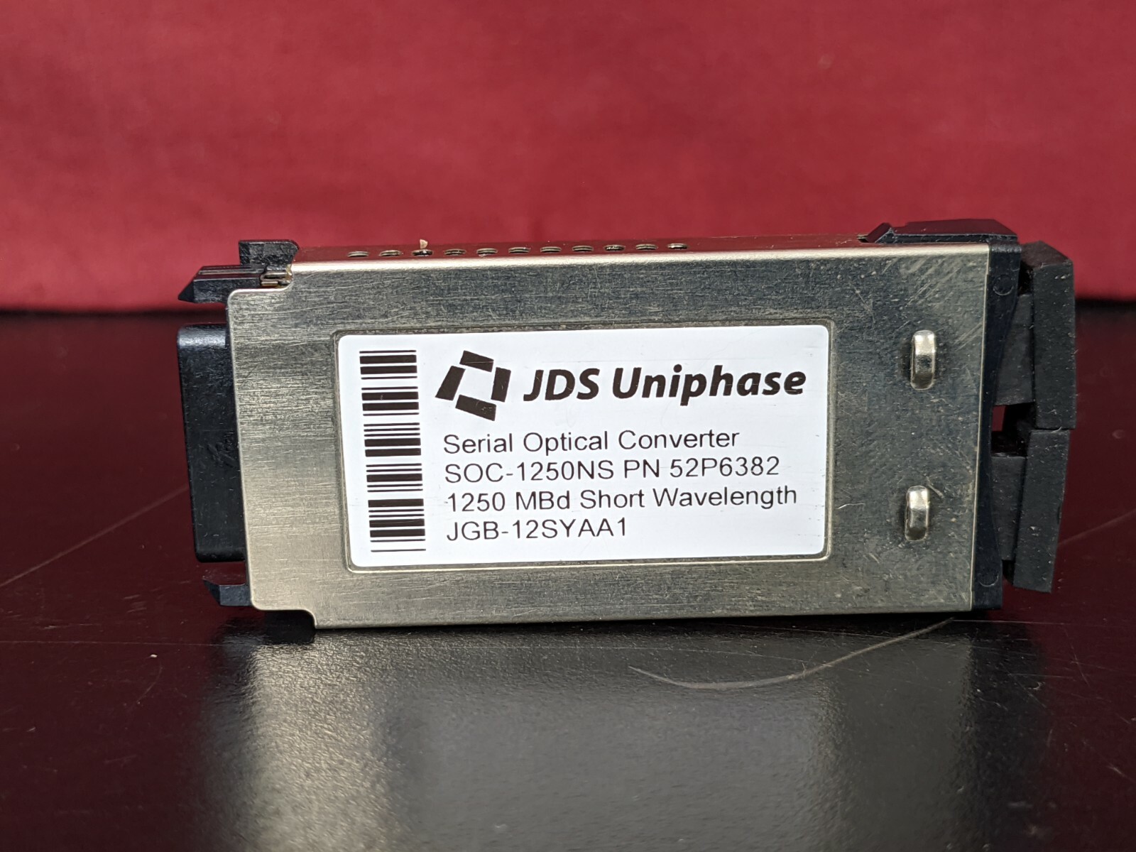 JDSU Serial Optical Converter SOC-1250NS PN 52P6382 1250 MBd Short Wavelength