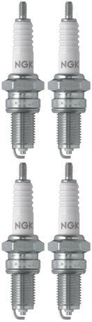 Set 4 NGK Standard Spark Plugs for Kawasaki VN750-A 2006-1986 Engine 750cc
