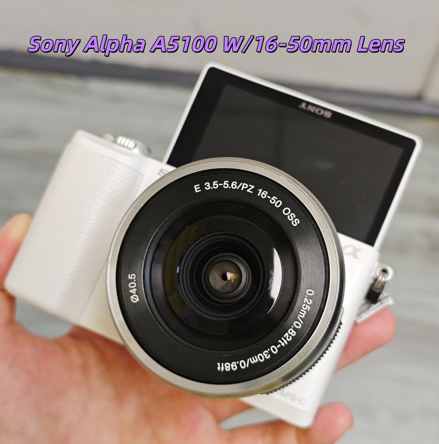 Sony Alpha a5100 24MP Mirrorless w/16-50mm Lens Digital Camera W/Charger 95%New