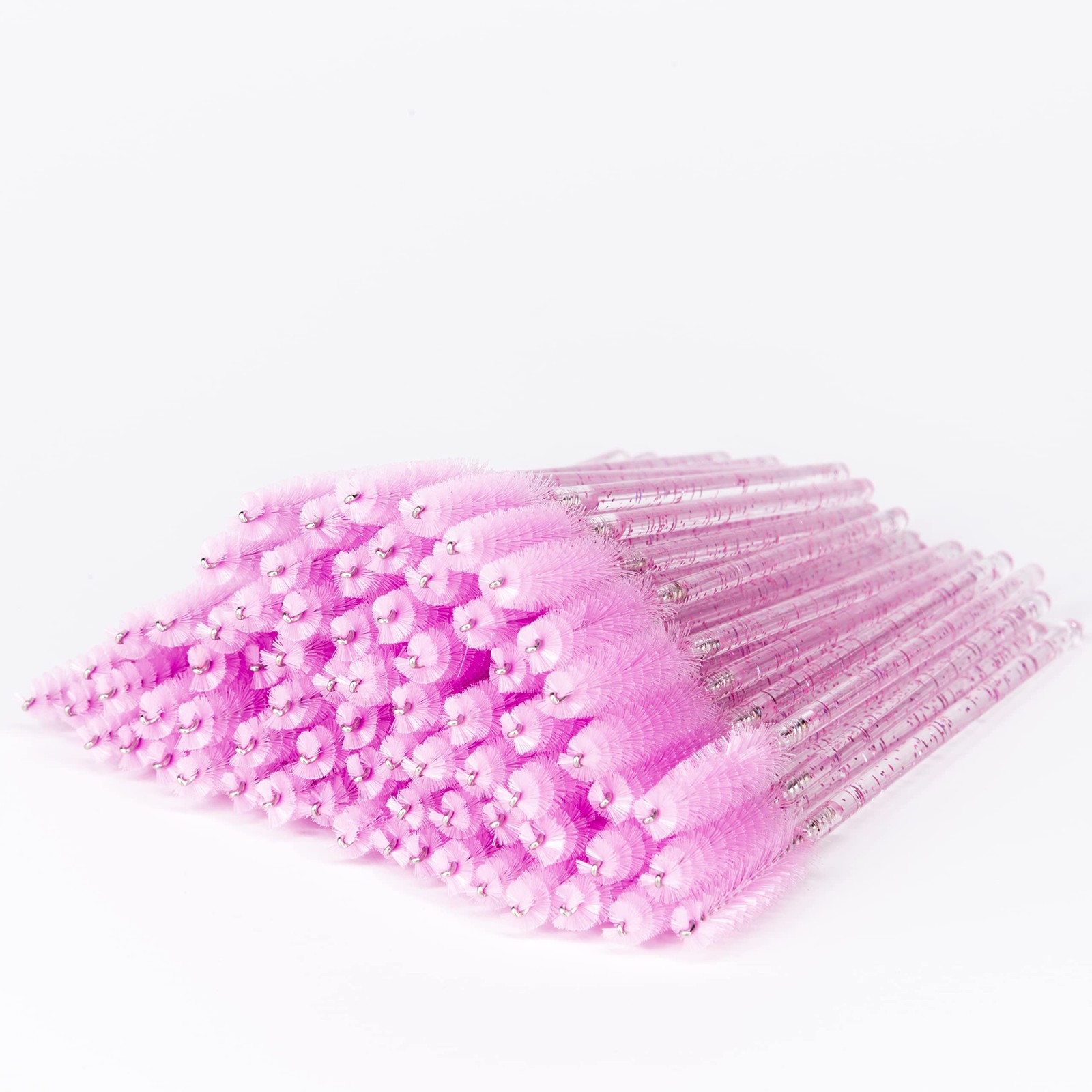 I-laesh 100 Pcs Disposable Eyelash Brushes, Mascara Wands, Spoolies Fo