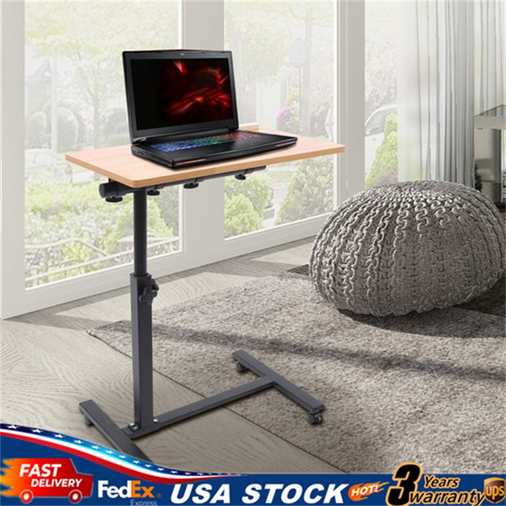 Laptop Desk Angle, Height Adjustable Rolling Cart Over Bed Hospital Table Stand