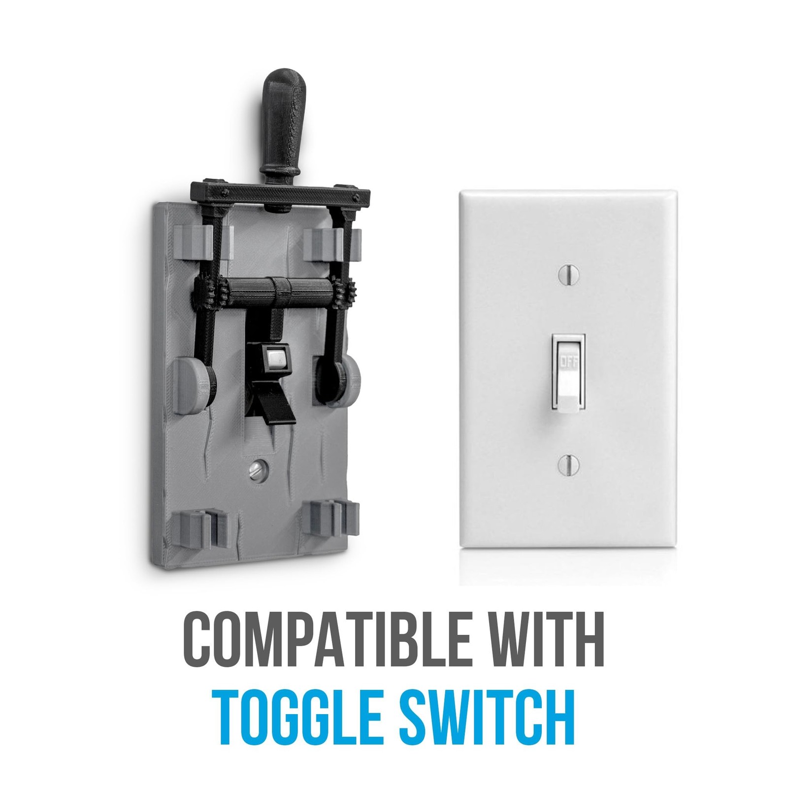 Frankenstein Light Switch Cover (Toggle, Grey) Toggle 1 Switch