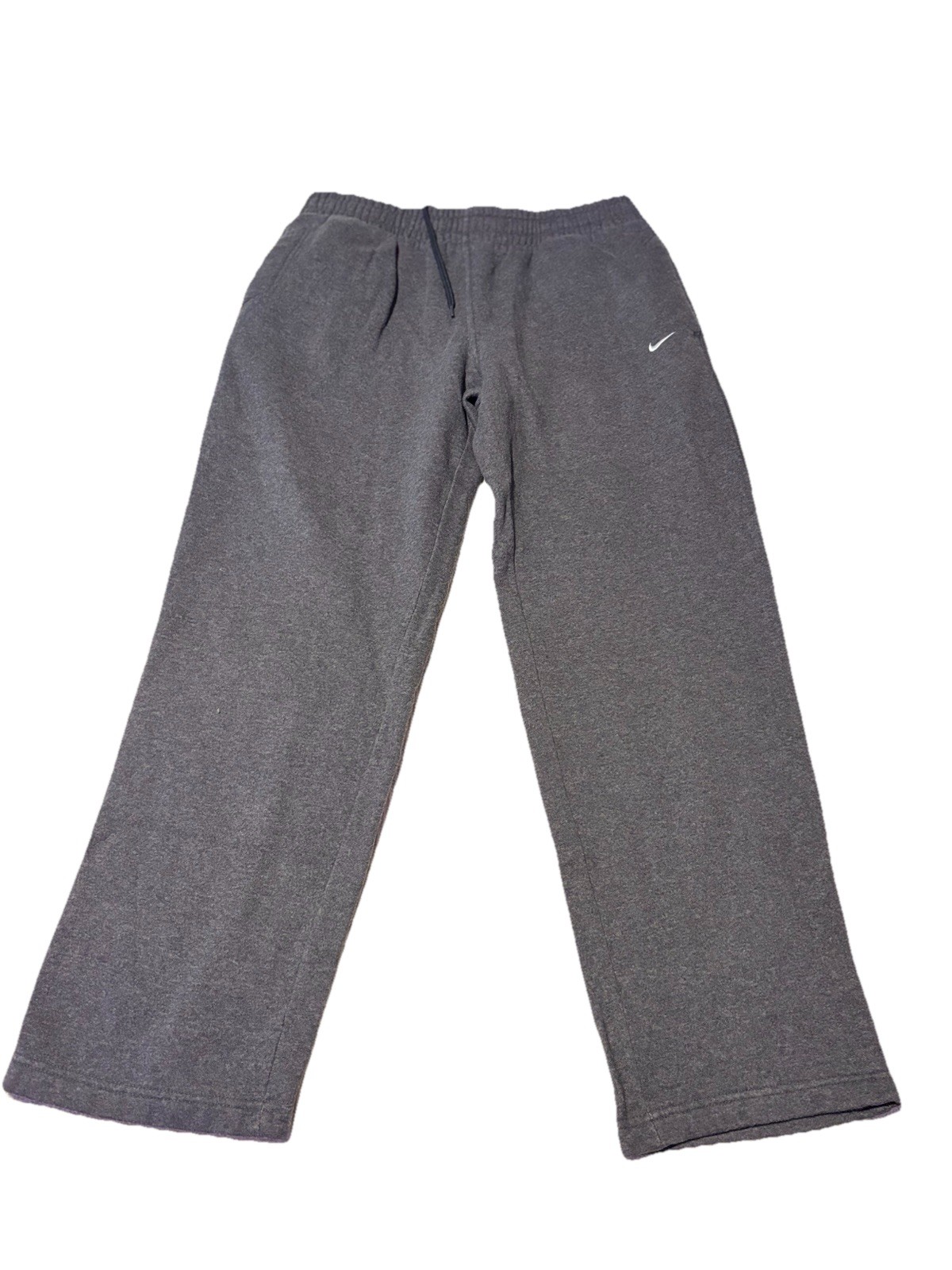 Nike Club Fleece Sweatpants Mens L Gray Straight Leg Swoosh 2009