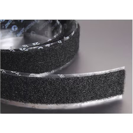 Velcro Brand 186272 Reclosable Fastener, Rubber Adhesive, 75 Ft, 3/4 In W, Black