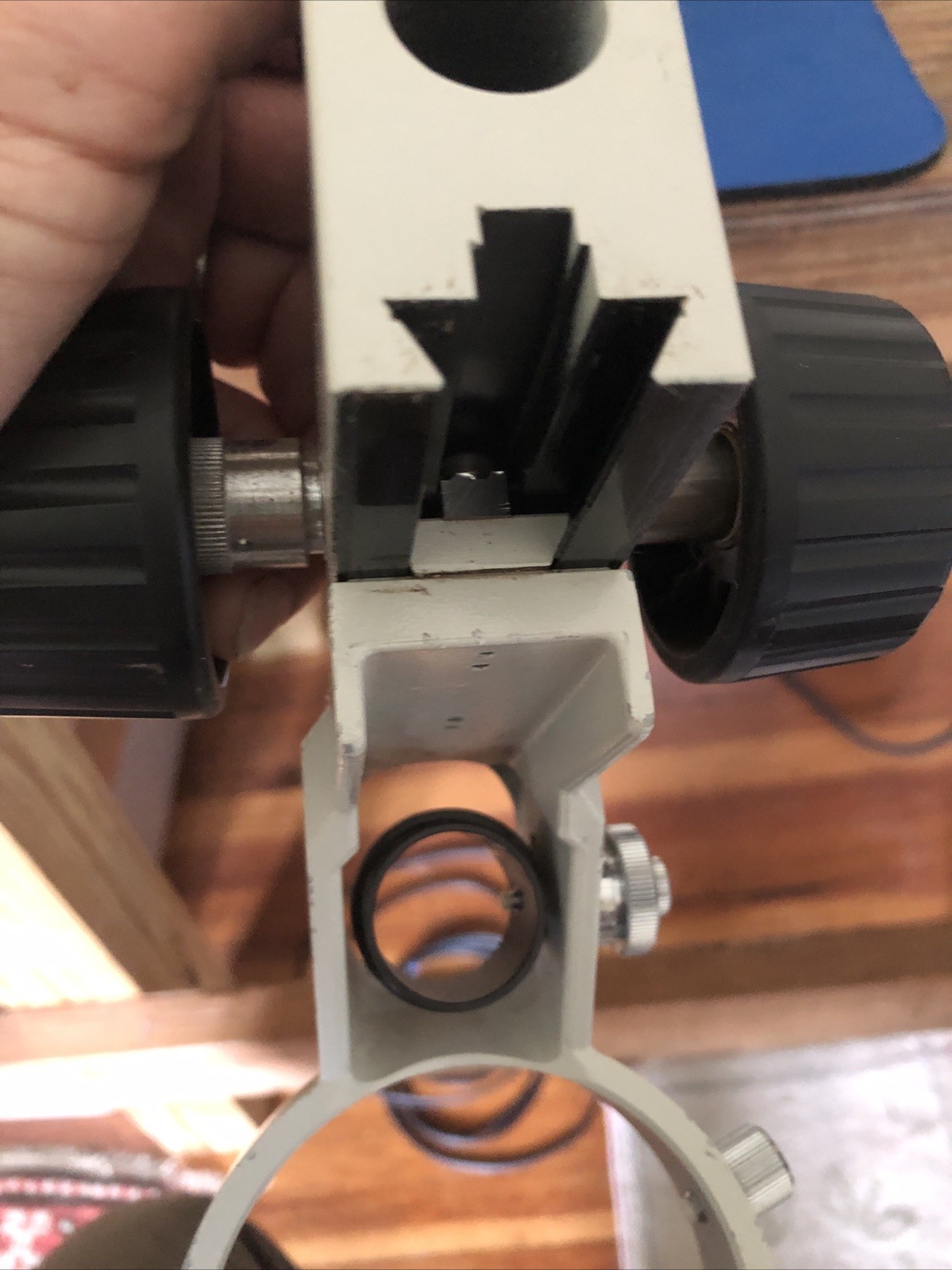 Pair Stereozoom Focusable 85mm Microscope Mount for 20mm Post 25mm Lamp Holder