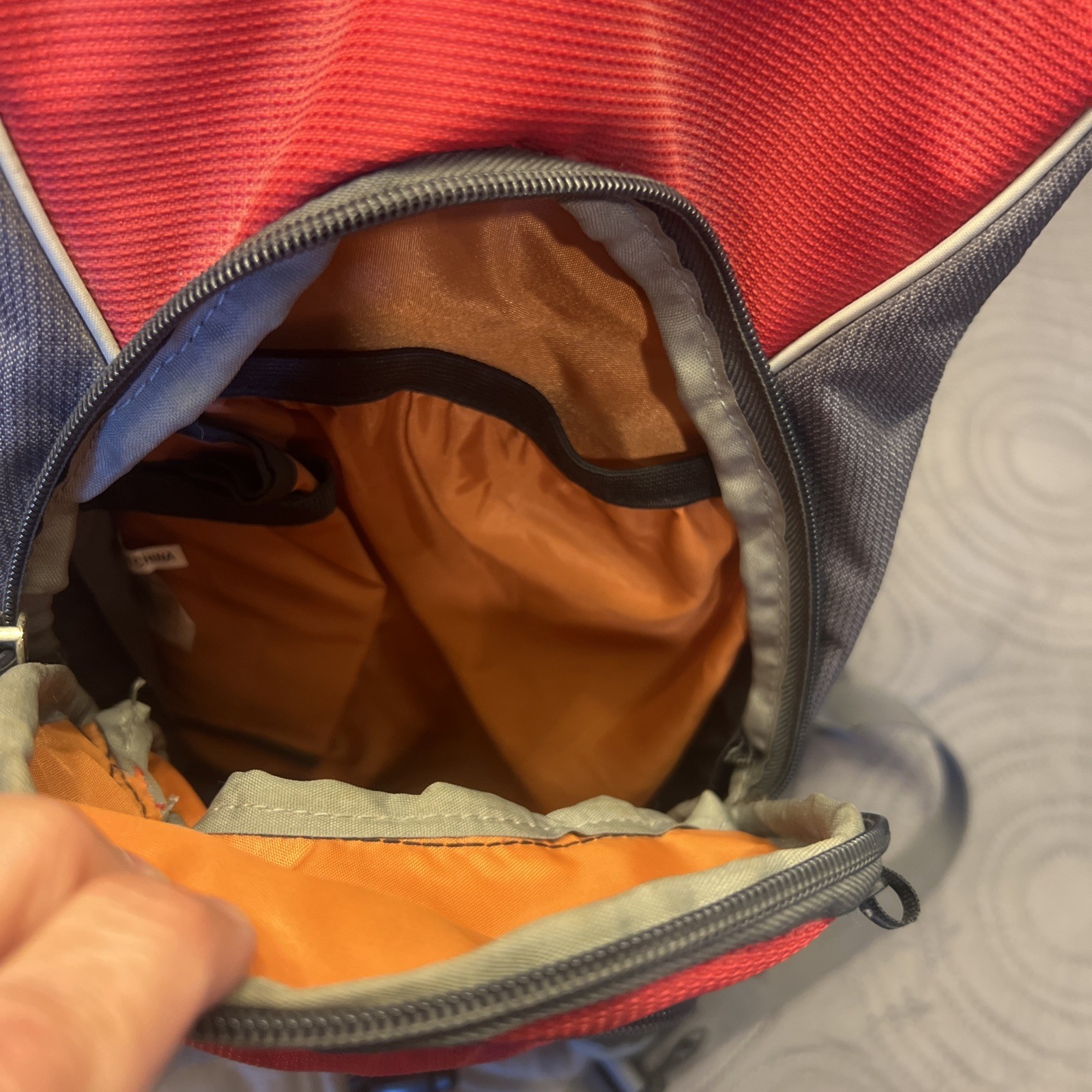 High Sierra HydraHike Hydration Backpack Red Gray Missing Bladder Outdoor Hiking