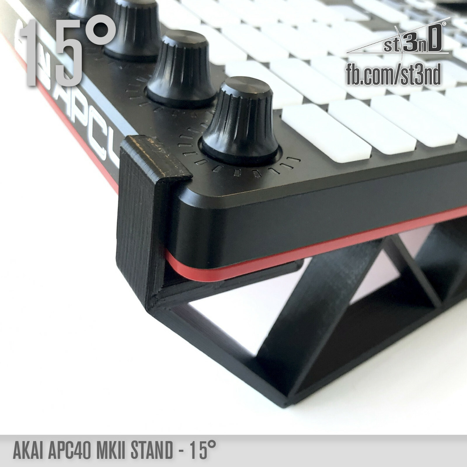 AKAI APC40 MK2 (MKII) Stand - 15 degree - 3D printed