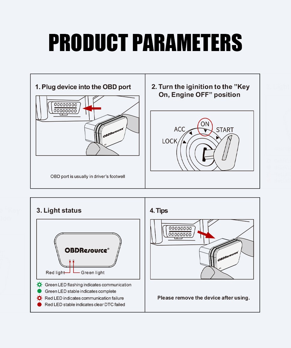 Car Engine System OBD2 Automatic DTC Cleaner Erase Code Tool Engine Check Light