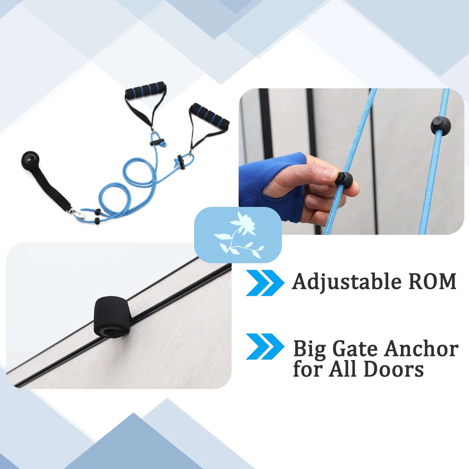 Shoulder Pulley Over The Door Physical Therapy System, Exercise Black