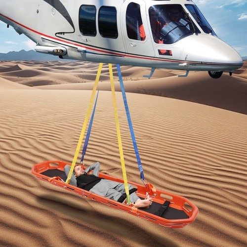 270kg/595.25lbs Rescue Basket Stretcher Basket Emergency Stretcher w/ Lift Sling