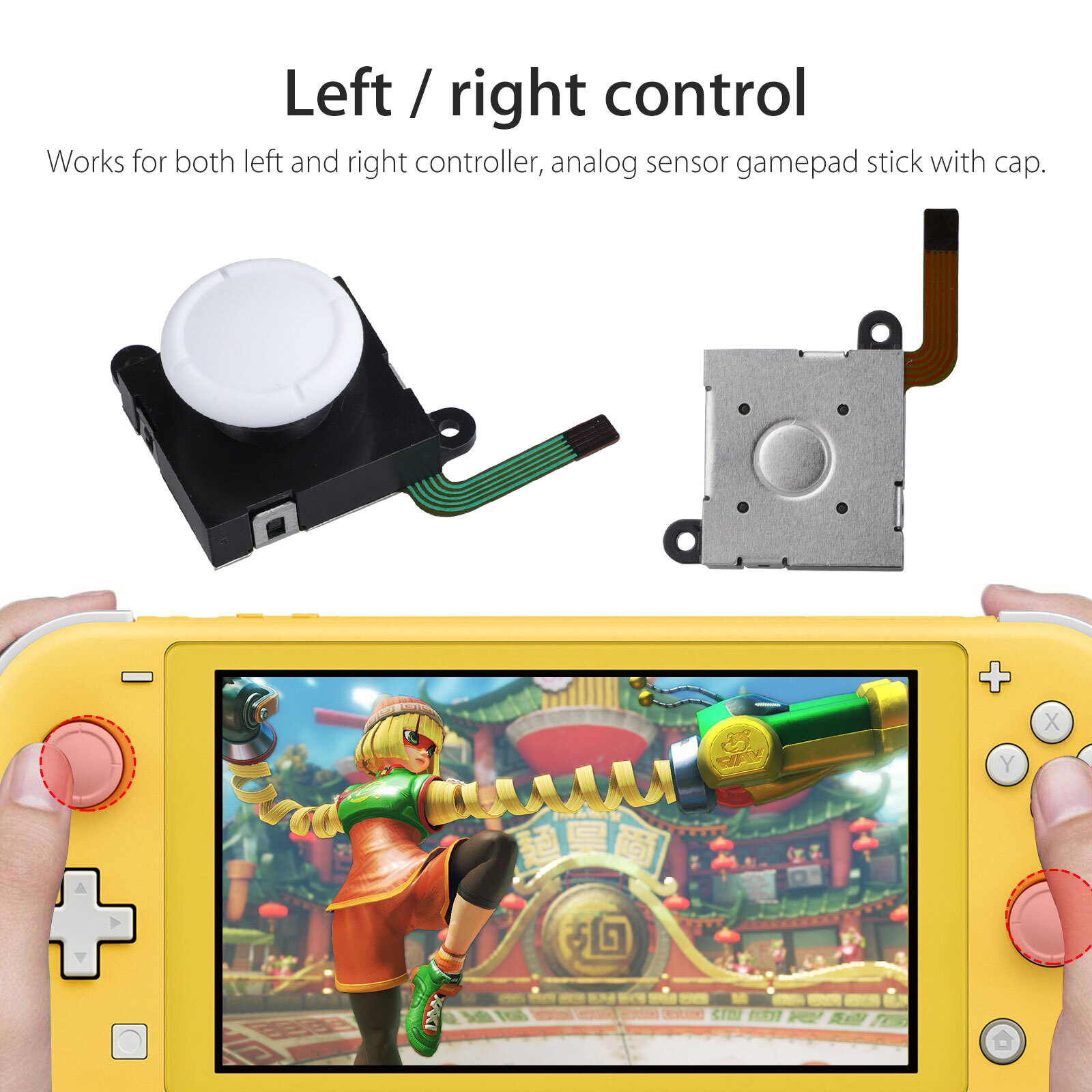 3D Analog Joystick Replacement Repair Tools Kit for Nintendo Switch Lite Joy-Con