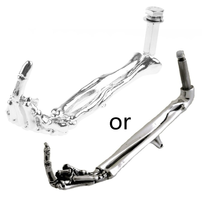 Universal Motorbike Adjustable Kickstand Side Finger Joints Parking Foot Support