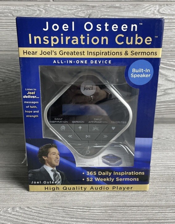 JOEL OSTEEN Inspiration Audio Cube With Sermons and Affirmations NEW!! READ