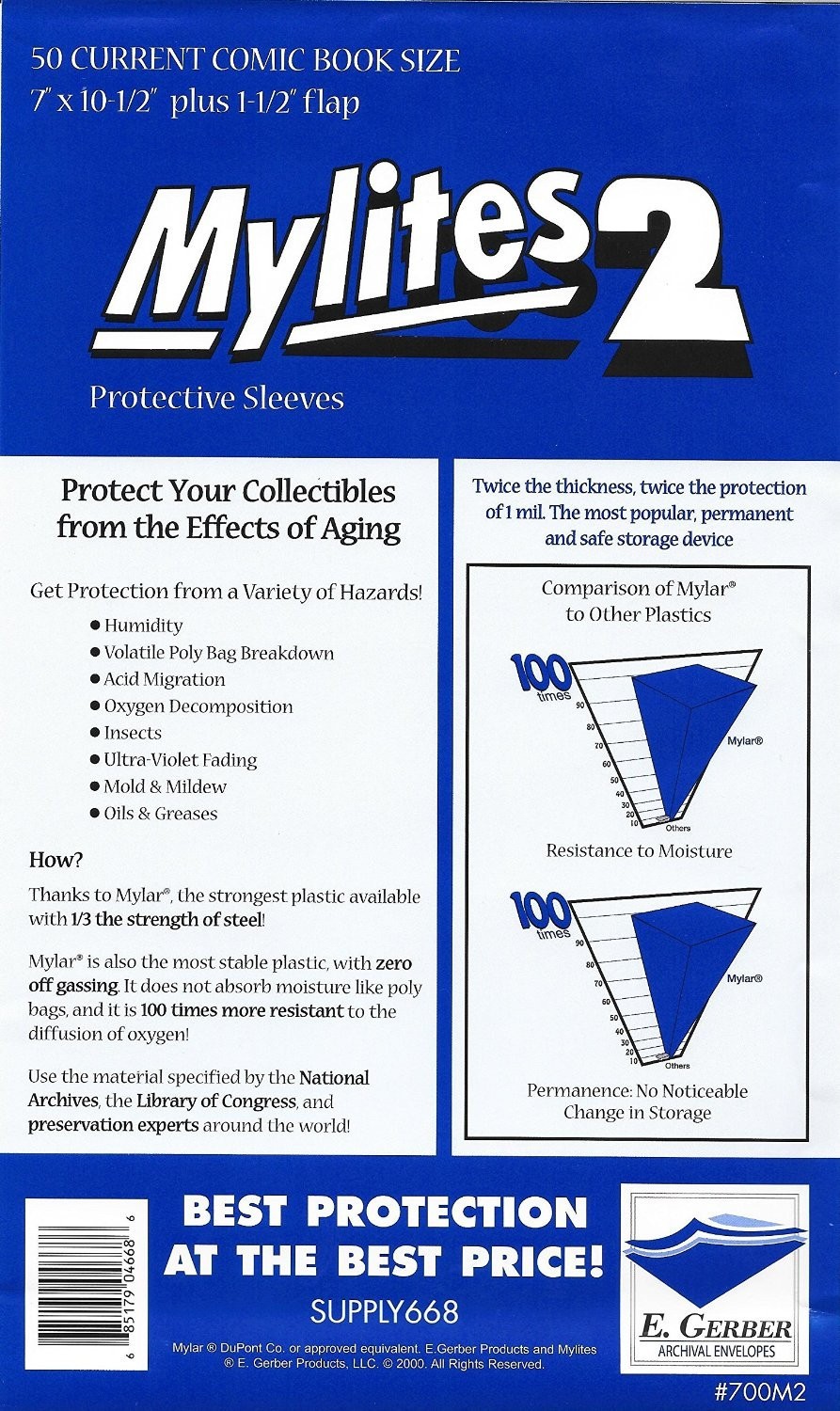 ComicVault Bundle Current Size Mylites2, Fullbacks & MicroChamber Kit (50/50/50)