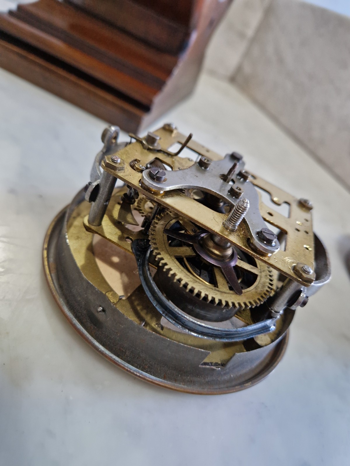 Antique Gustav Becker Propeller Clock