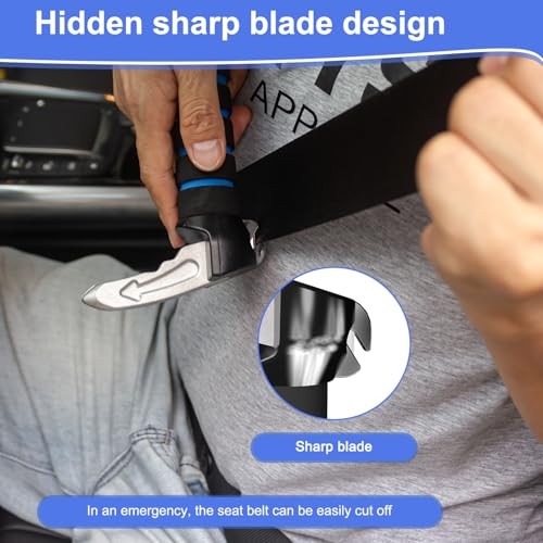 3 in 1 Car Door Handle for Elderly,Car Handle Assist,Support Handle Blue-1 Pack