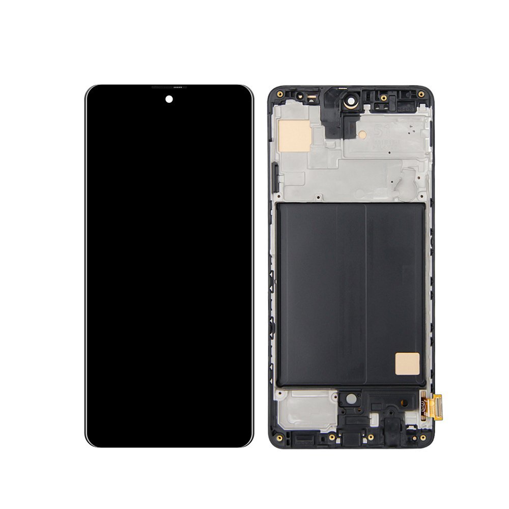 For Samsung Galaxy A51 2019 SM-A515F Frame Display Touch Screen LCD Digitizer