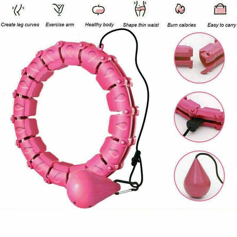 Knots Weighted Hoola Fitness Hoop Adult Smart Hula Thin Waist Weight Loss