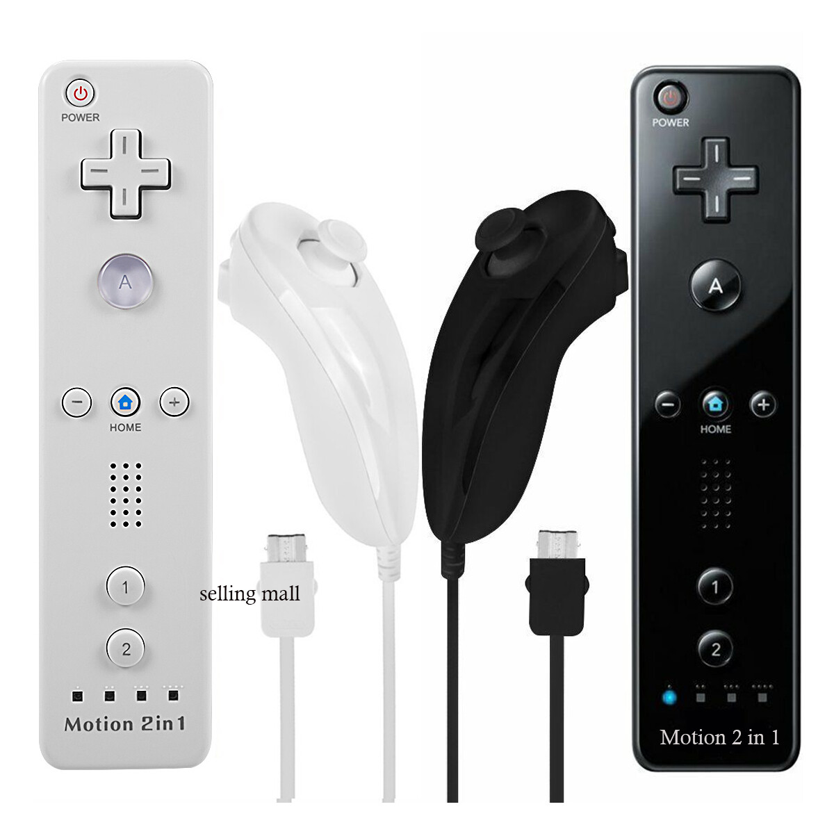 Wii Remote Controllers Compatible for wii and Wii U with Built in Motion Plus