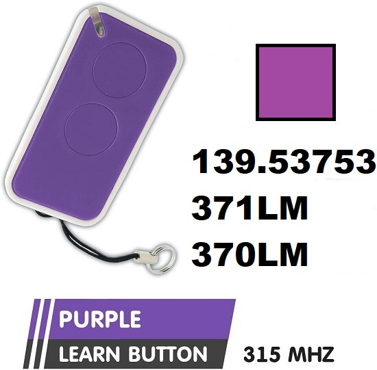 Craftsman Garage Door Opener Mini Remote Part For Purple Learn Button