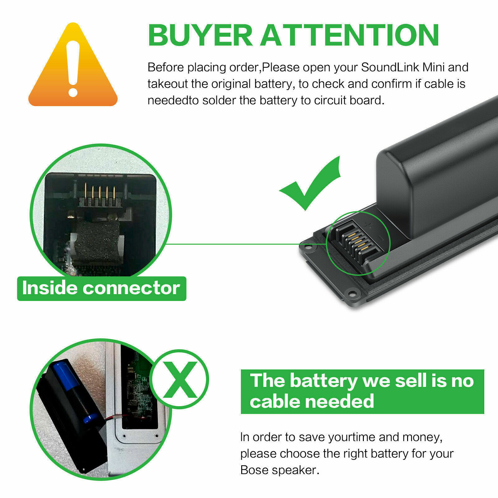 061384 061386 063287 063404 061385 Replace Battery for Bose Soundlink Mini 1 22W