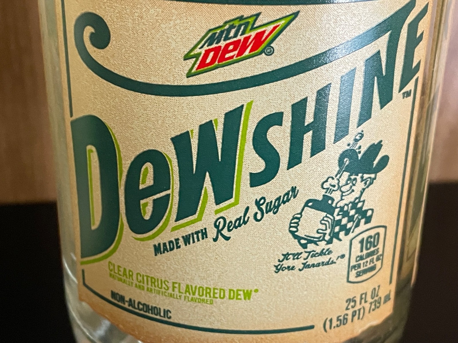 Mountain Dew Dewshine Empty 25 oz Bottle,Cap,Container. 2015 First Batch