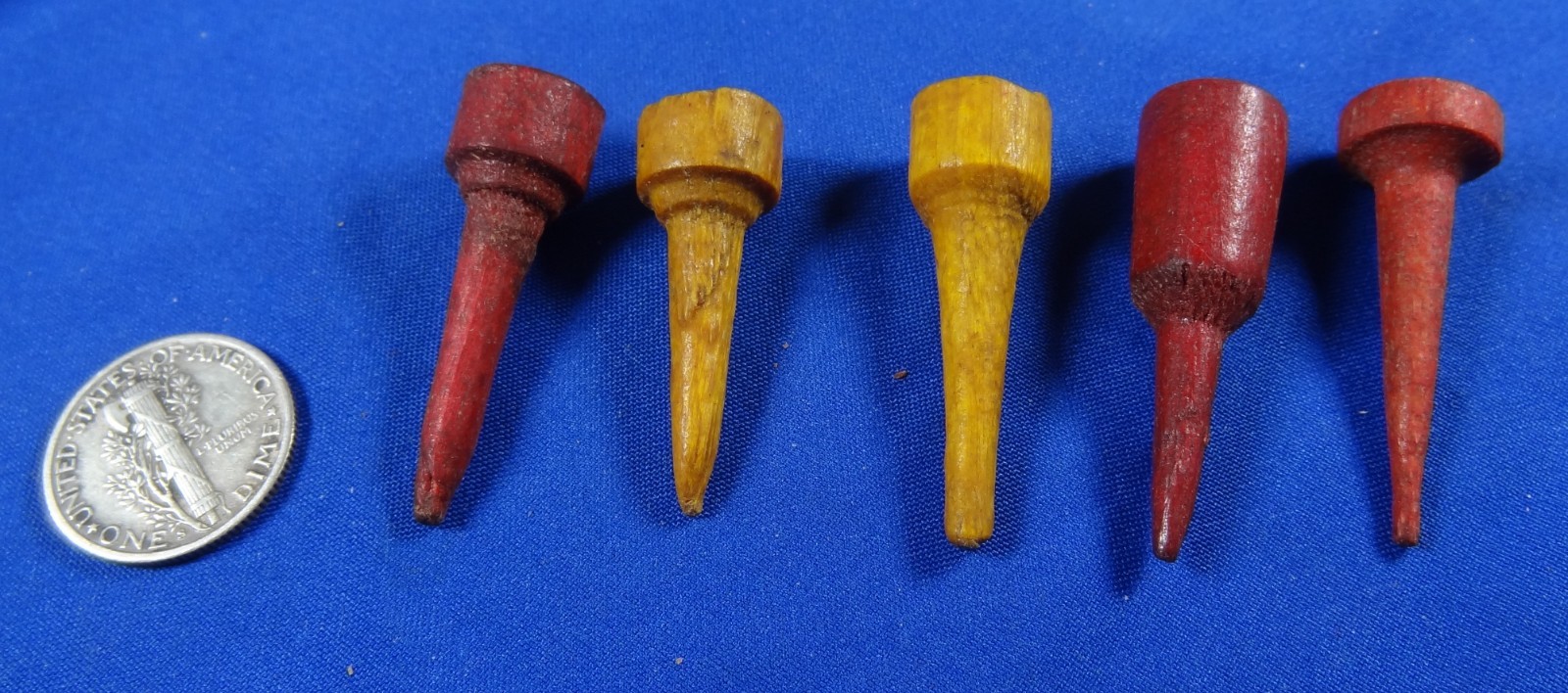 RARE ANTIQUE VINTAGE  GOLF TEES, NEWTON & THOMPSON Mfg,  FACTORY SECONDS