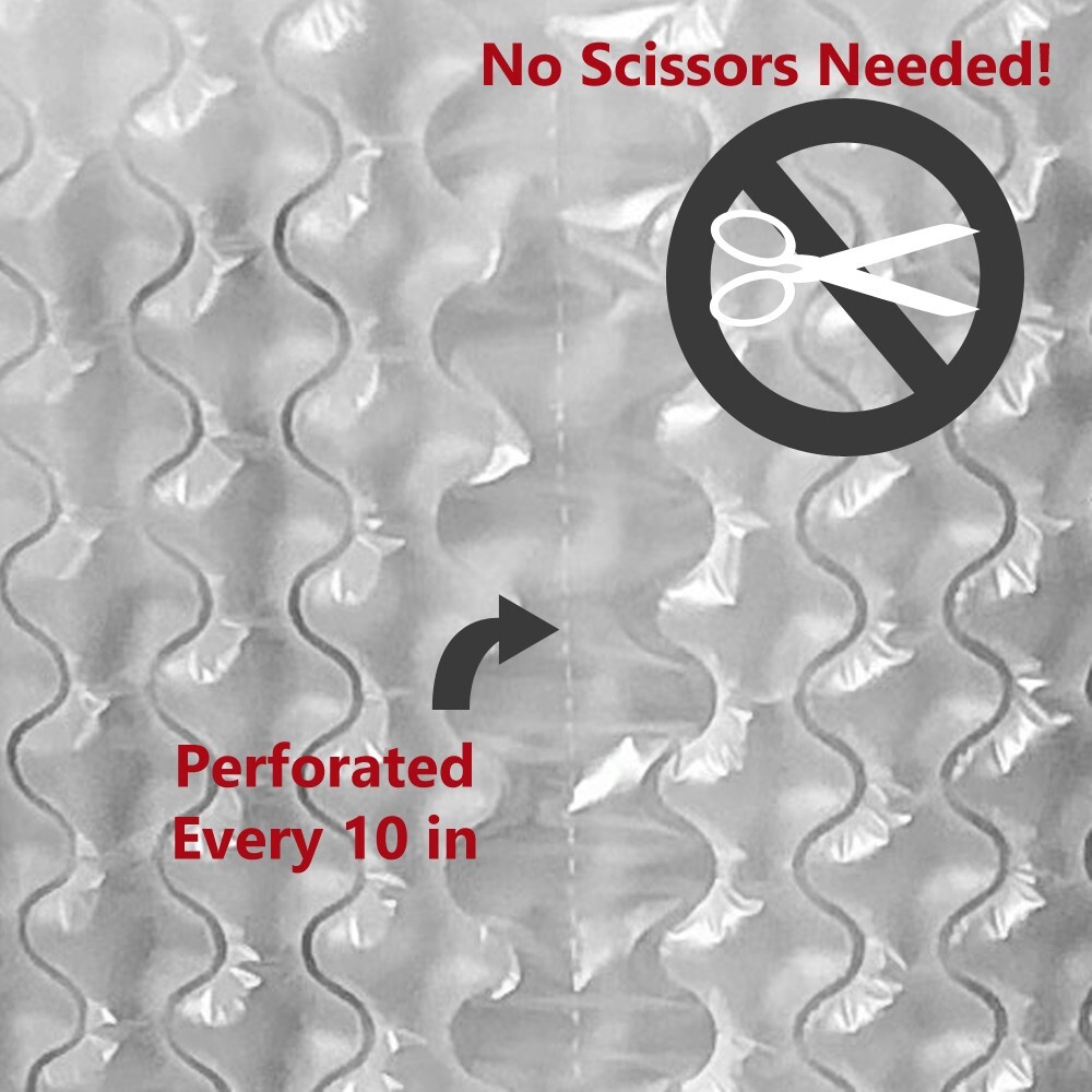 75 feet 1/2" LARGE + 175 feet 5/16" MEDIUM KwikAir® Bubble Cushion Wrap Roll