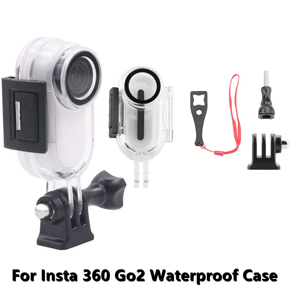 30m Waterproof Housing Shell Protective Cover Mount Adapter For Insta360 go 2 n