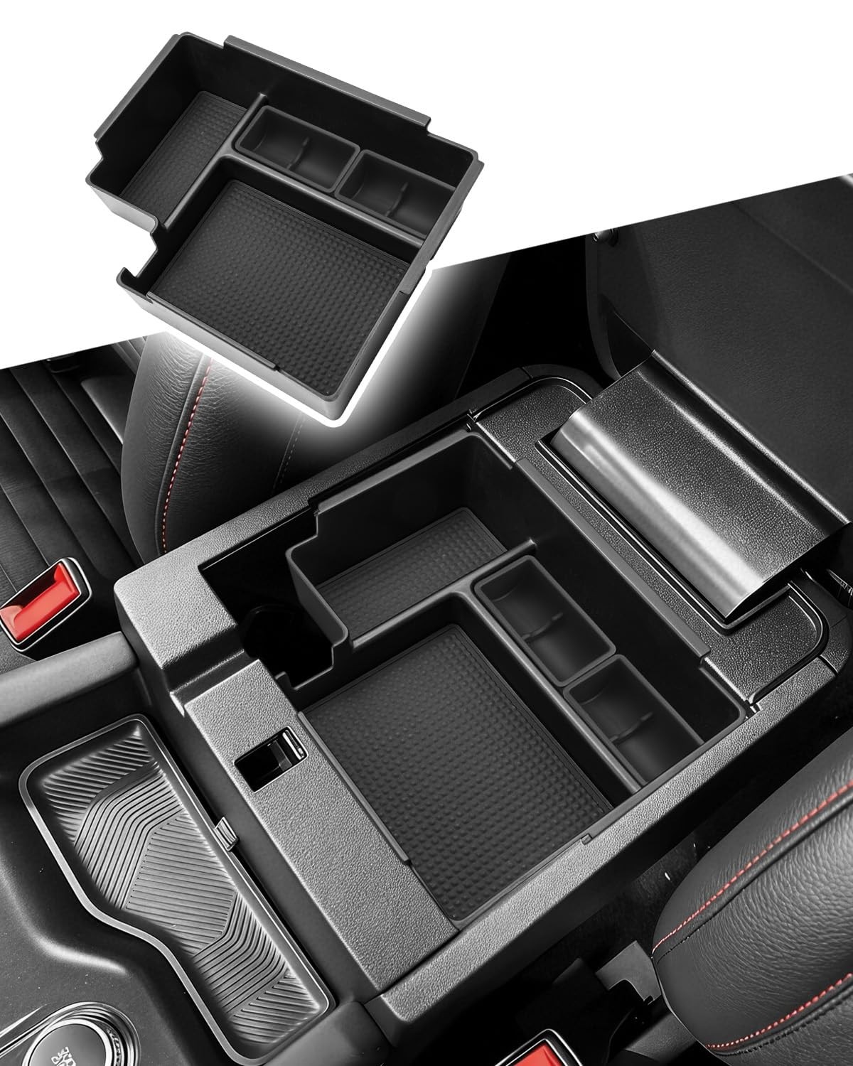 CDEFG for 2025 2026 Ford Explorer Center Console Organizer Tray - Armrest Sto...