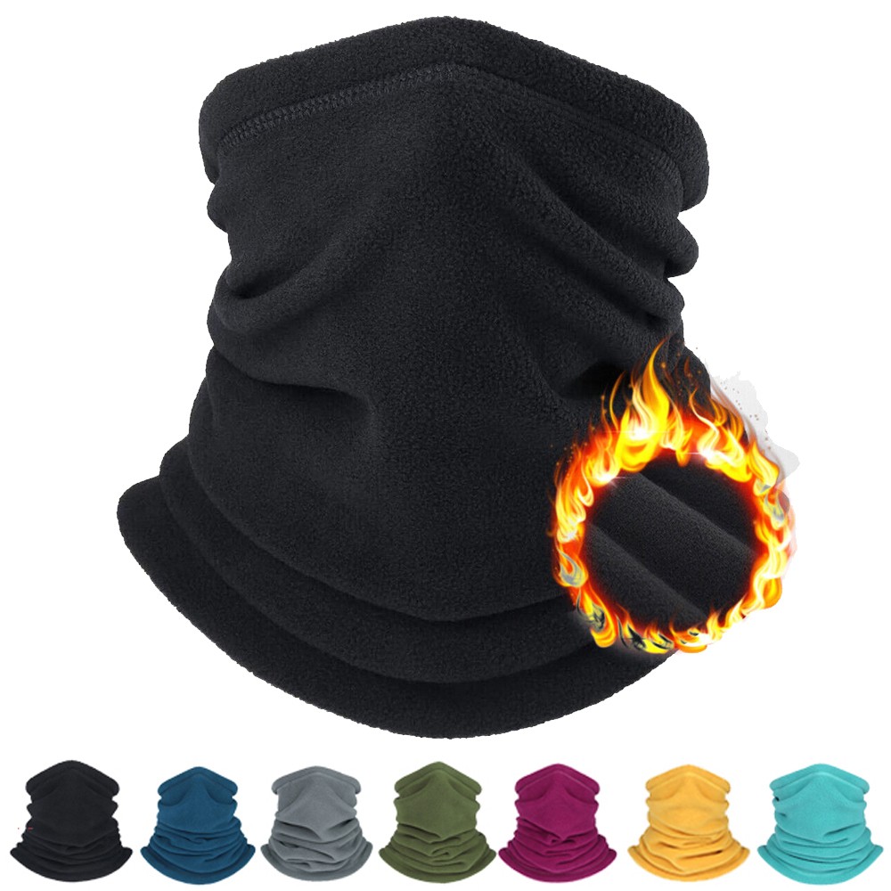 Winter Fleece Neck Gaiter Ski Tube Scarf for Cold Weather Neck Warmer Face Cover