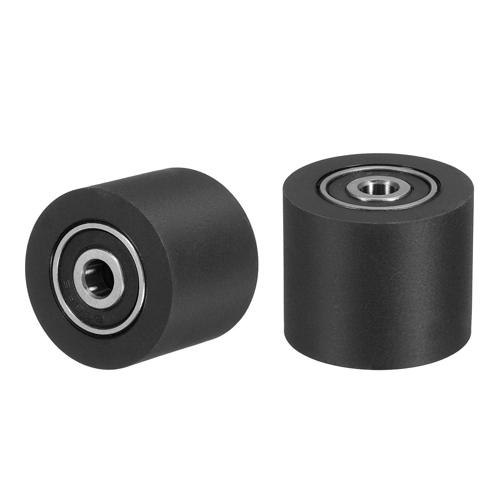 2Pcs Plastic Roller Wheel with Bearing, 15/64"x1-3/16"x63/64" Bearing Pulley