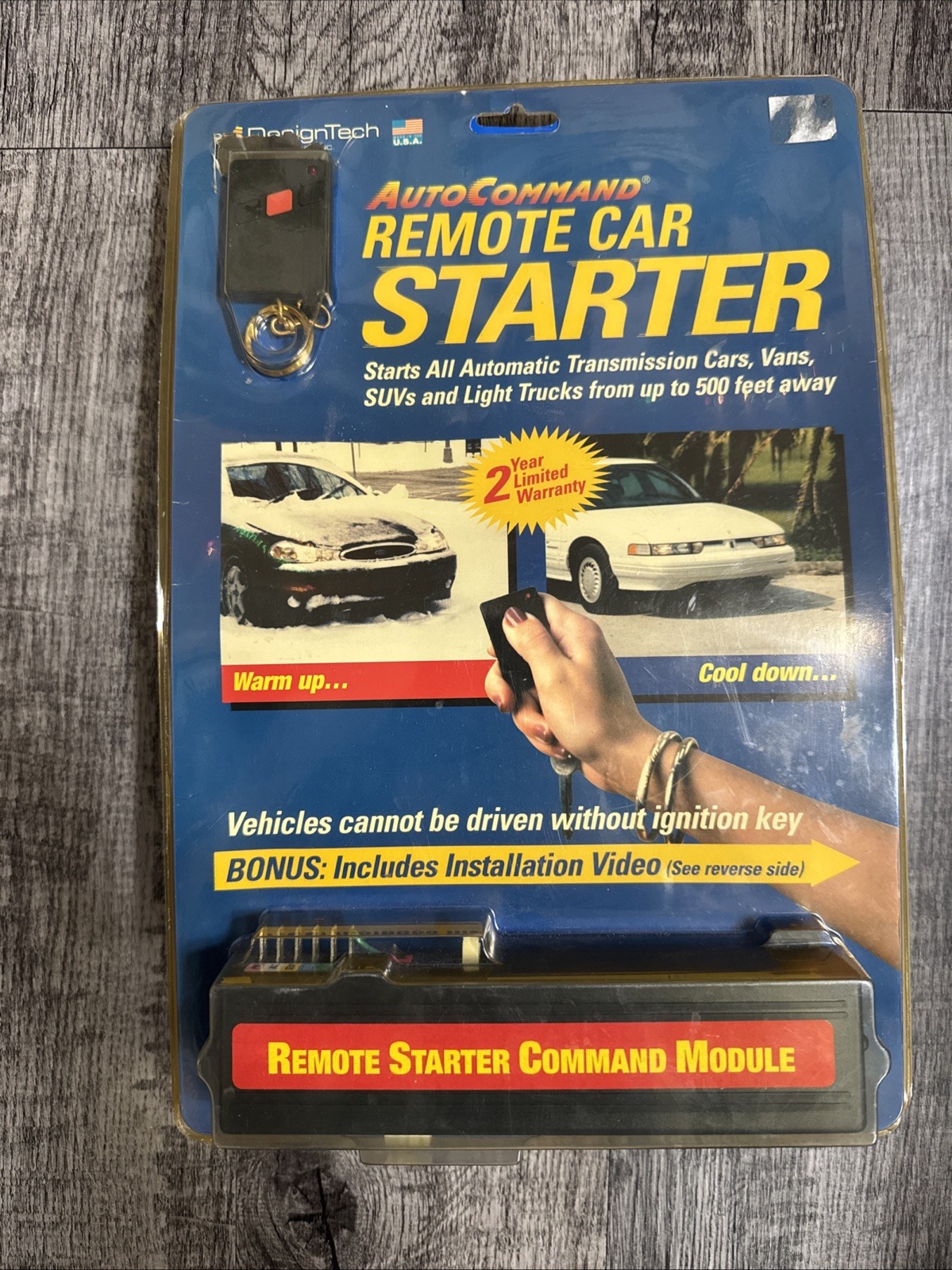 VINTAGE 1999 DESIGN TECH REMOTE CAR STARTER BRAND NEW FACTORY SEALED