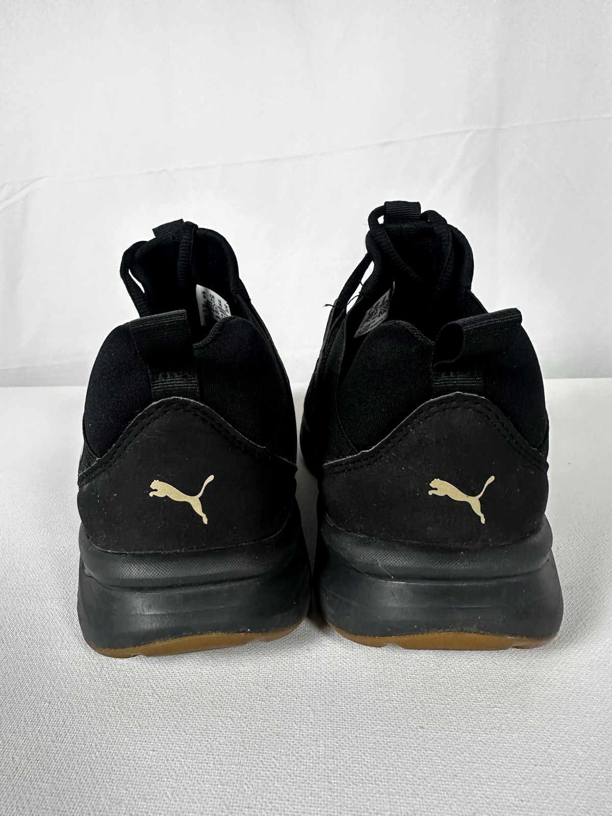 Puma Men's US 10 Enzo 2 Revamp Black Puma Gold Running Shoes #379253-05