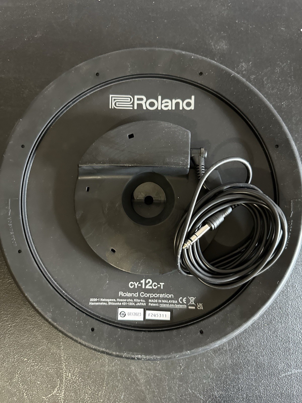 Roland Cy 12c-t Electric Drum V-Drum Crash Cymbal