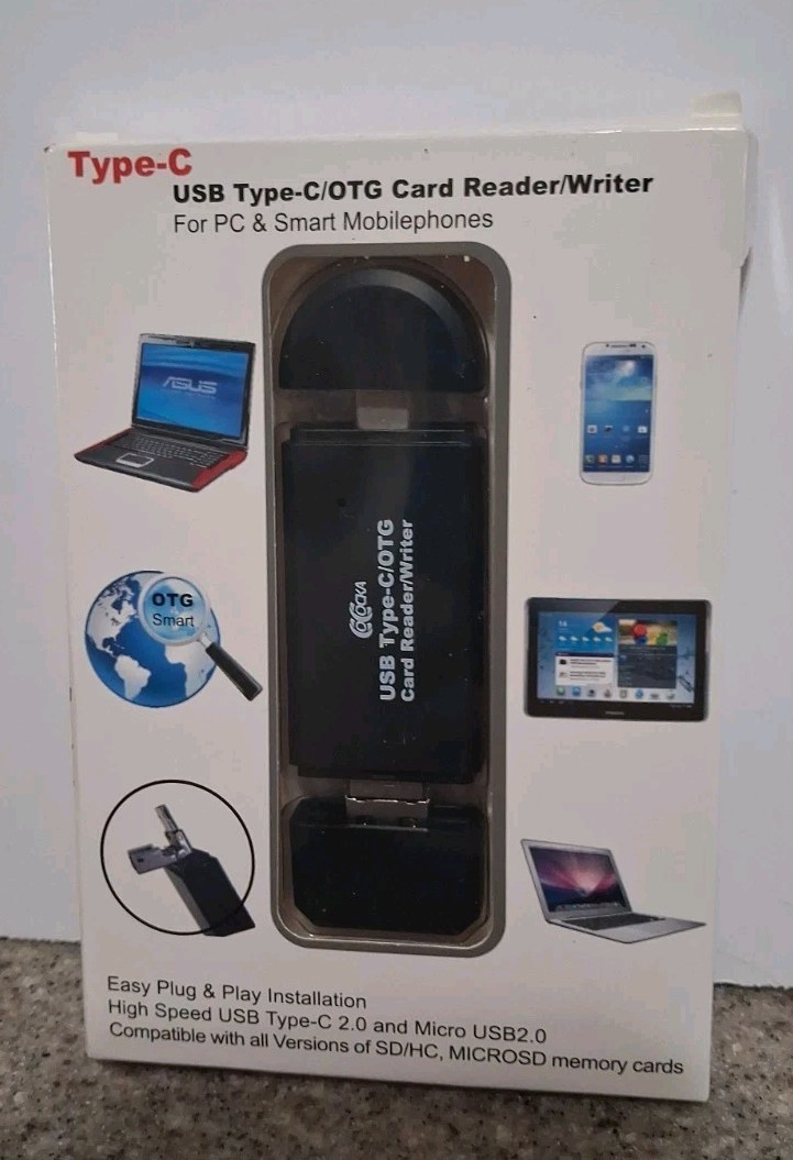 Type-C USB Type-C/OTG Card Reader/Writer for PC & Smart Mobilephones
