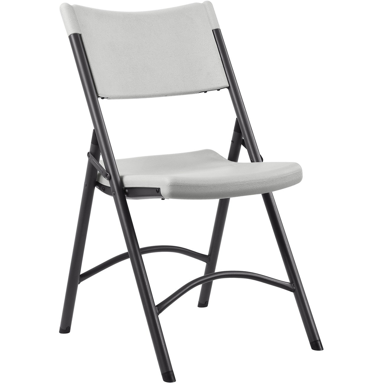 Lorell LLR62515 Heavy-Duty Folding Chair Platinum Seat
