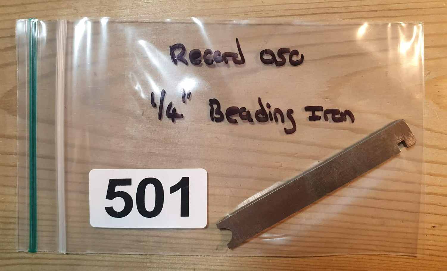 Vintage Record 050 Plane 1/4" Beading Iron Old Woodworking Hand Tools Carpentry