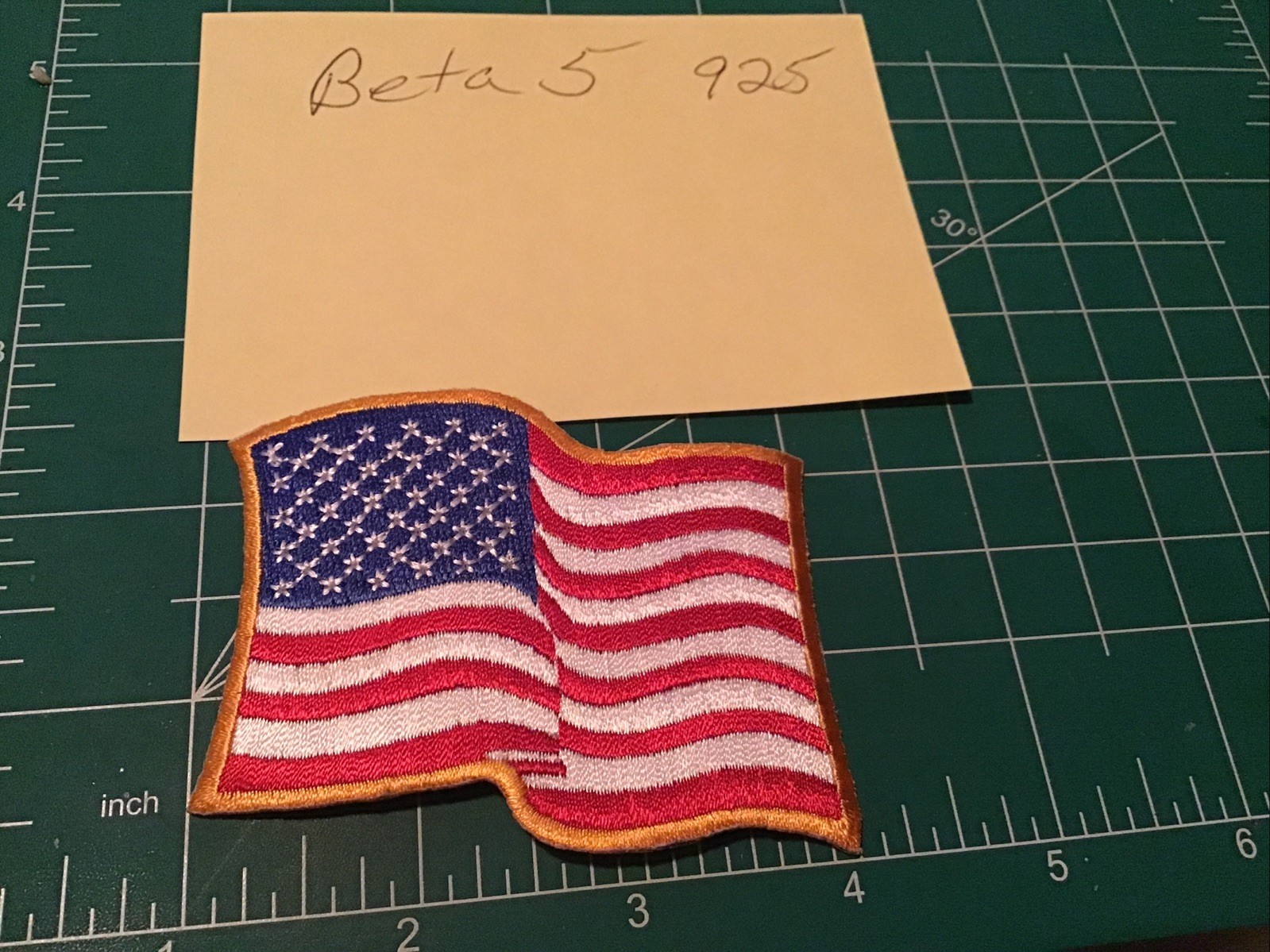 American Wavy flag patch