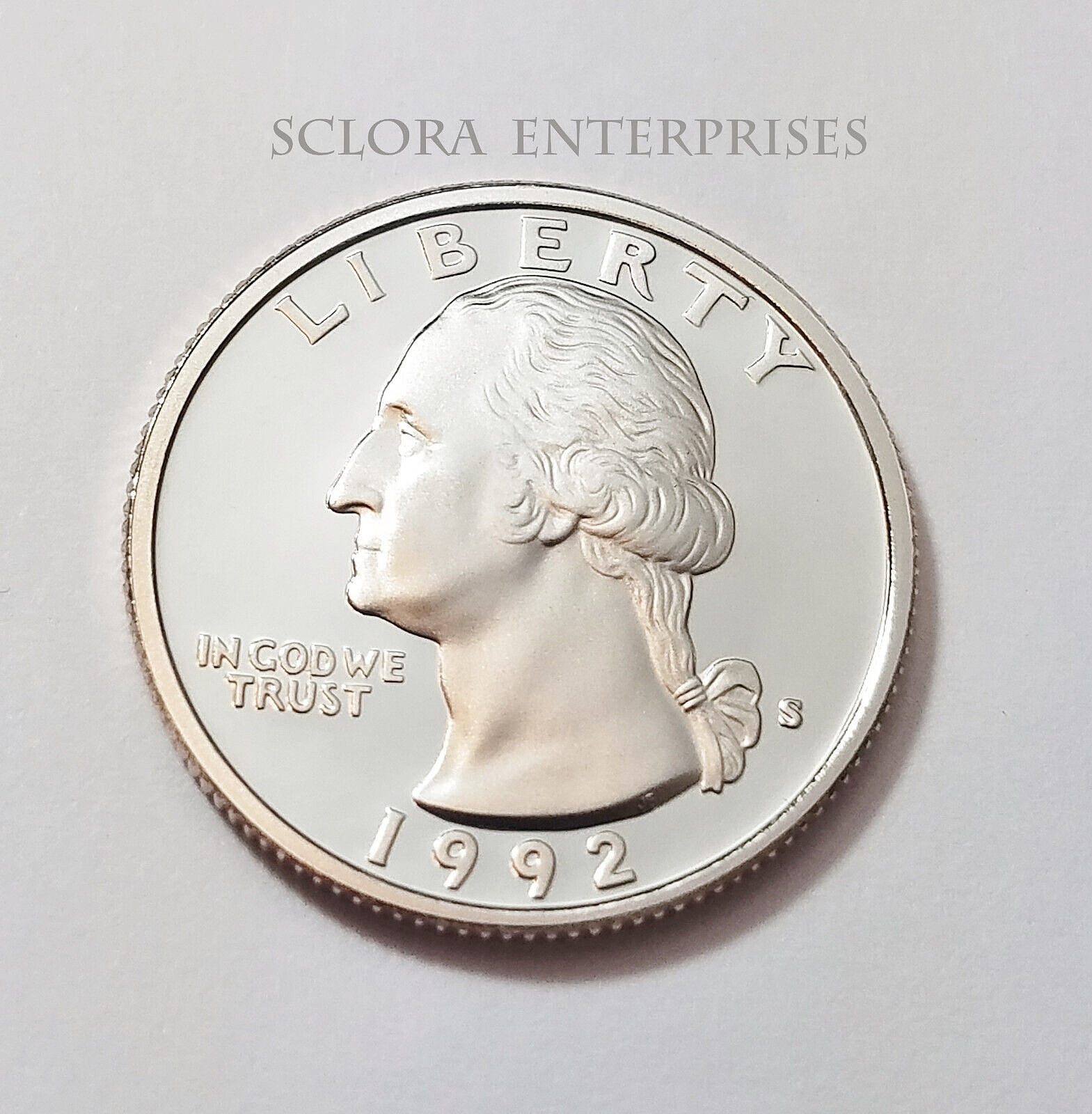 1992 S WASHINGTON *CLAD PROOF* QUARTER  **FREE SHIPPING**