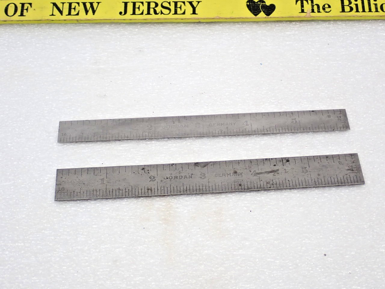 Vintage Set of 2 Jordan Machinist 6" Rule made in Germany