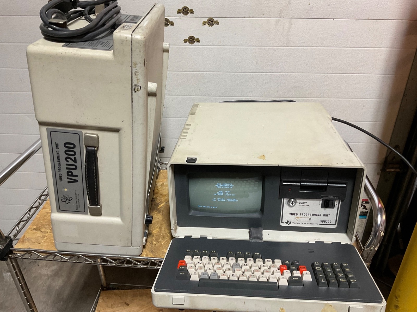 Texas Instruments VPU200-3102 LOT of  2 Video Programming Unit for Refurbishment