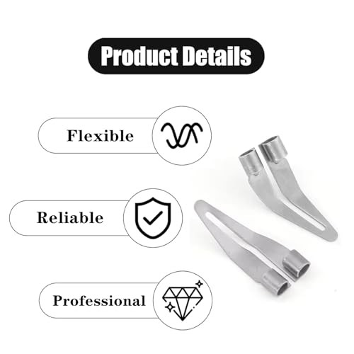 10 Pcs Plastic Welding Tips Professional Stainless Steel Triangle Scrapper
