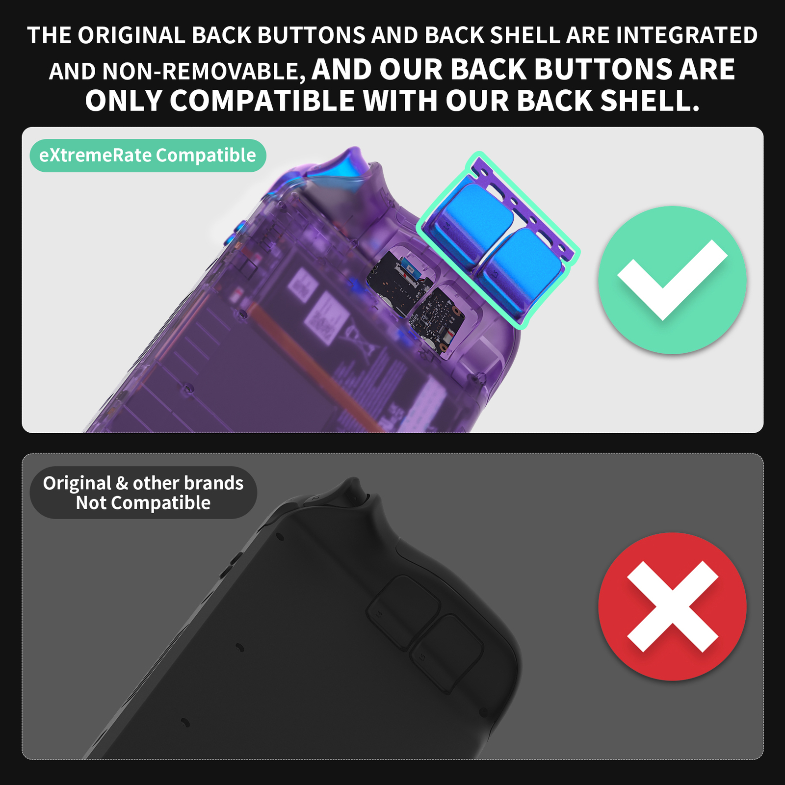 Replacement Full Set Buttons for Steam Deck LCD ABXY D-pad Triggers Buttons