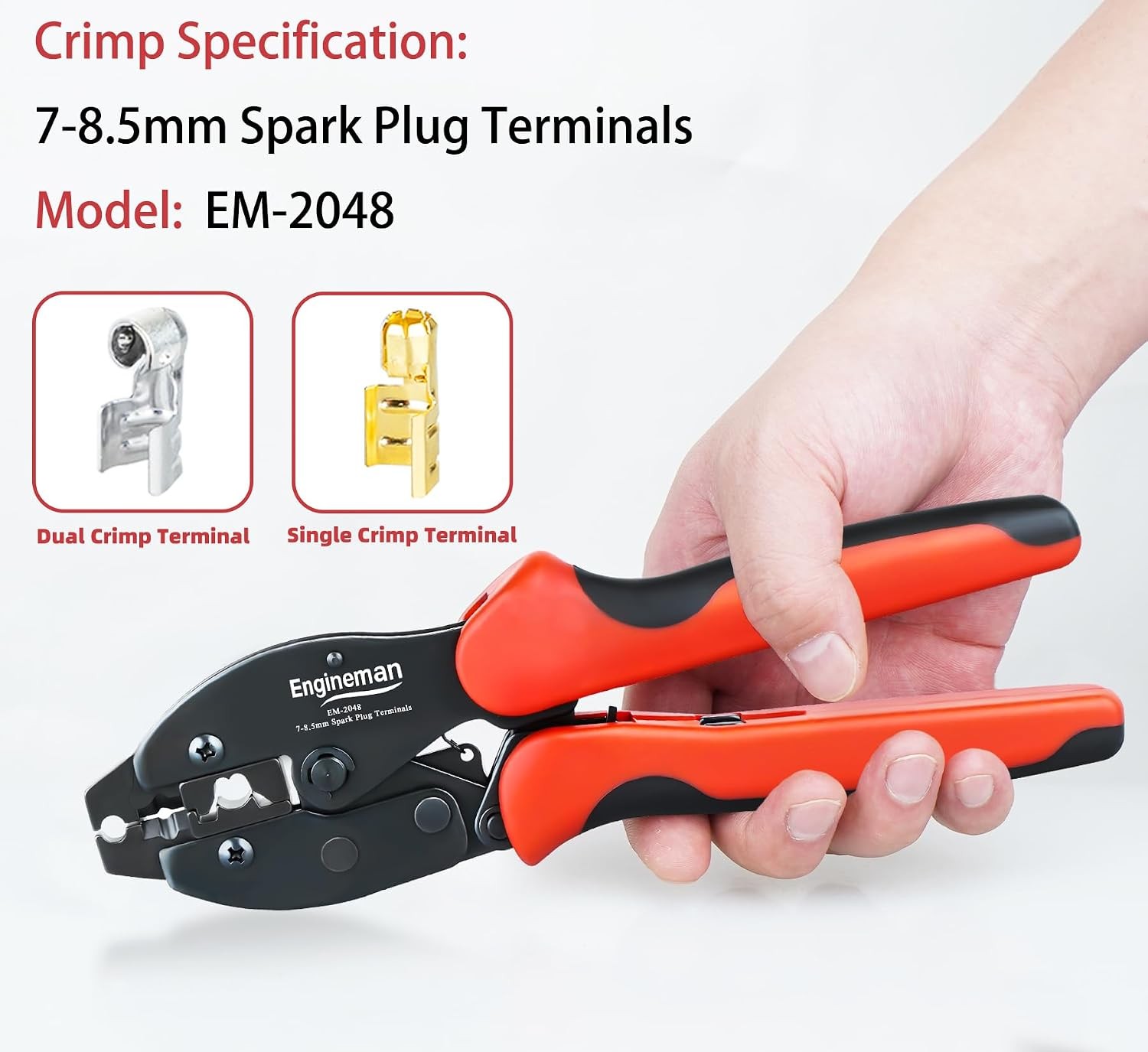 Spark Plug Wire Crimping Tool Kit EM 2048 Crimp Pliers Spark Plug Stripping