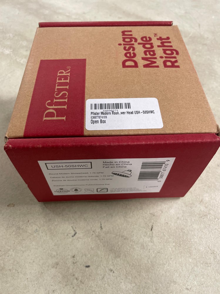 Pfister Modern Round 1.75 GPM Multi Function Shower Head USH-50SHWC
