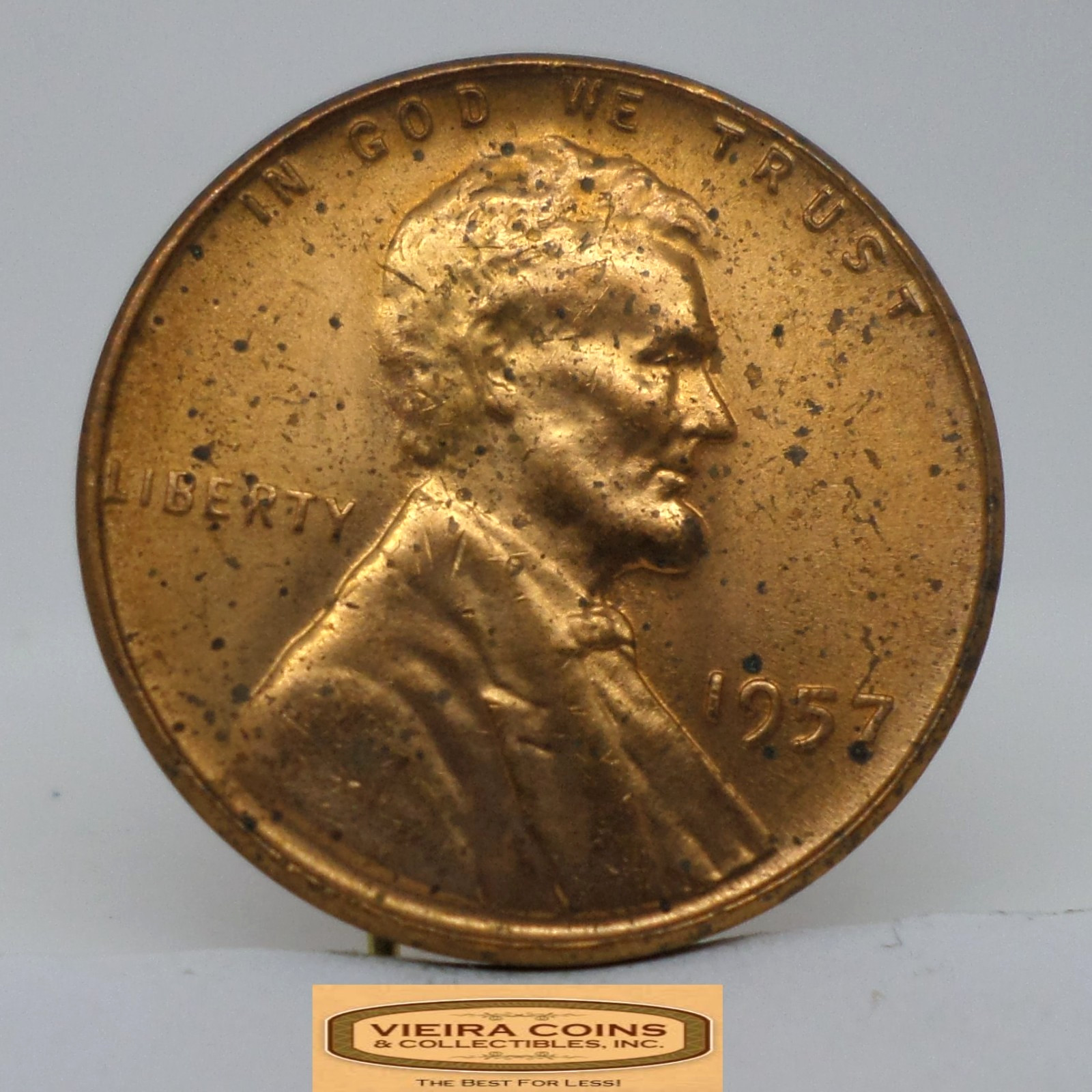 1957 Lincoln Wheat Cent, High Grade - #C48801NQ